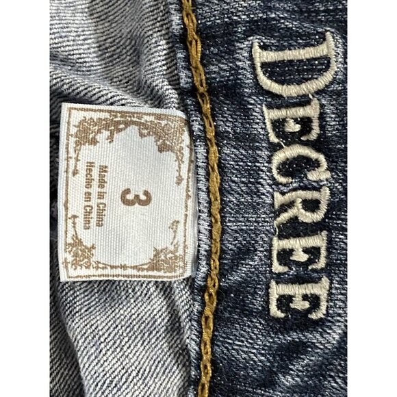 Decree Jr/ Womens Size 3 Jeans 26X30.5” Stretch - Picture 6 of 15
